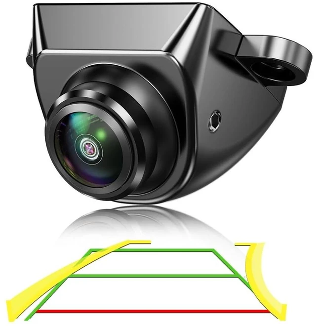 Main image of Car Backup Camera with Dynamic Trajectory Guide Line, GreenYi AHD 1080P Rear View Cam, Fisheye Lens, Night Vision Waterproof 170 Degree Wide View
