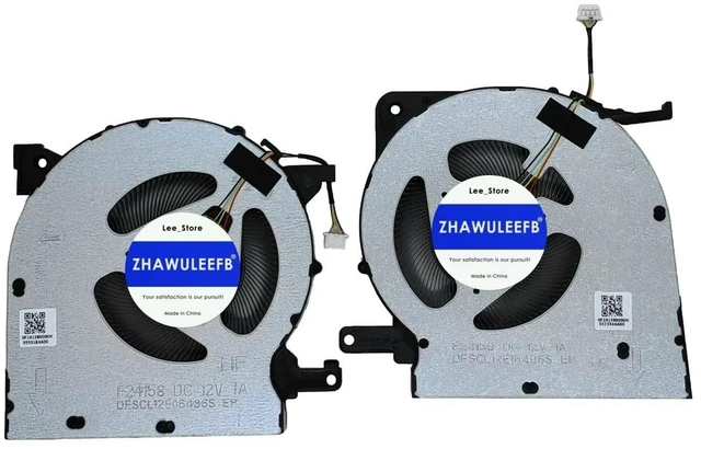 Main image of New Laptop CPU+GPU Cooling Fan for Lenovo Y7000 IRX10 2025 F24158 DFSCL12E06486S F24159 DC12V 1A