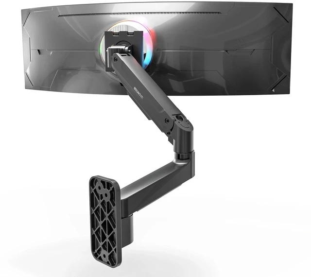 Main image of Mount-It! Ultrawide Monitor Wall Mount Arm, 17-49 in, 44 lbs, Gas Spring