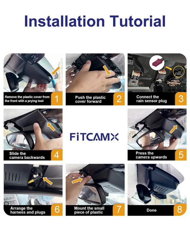 Alt view image 5 of 5 - Fitcamx 4K Dash Cam Compatible with Hyundai Santa Fe 2024-2026 (Part No#P6000), Integrated OEM Look, 2160P Ultra HD Video, Built-in WiFi & APP, Loop Recording, G-Sensor, Easy to Install, 64GB Card
