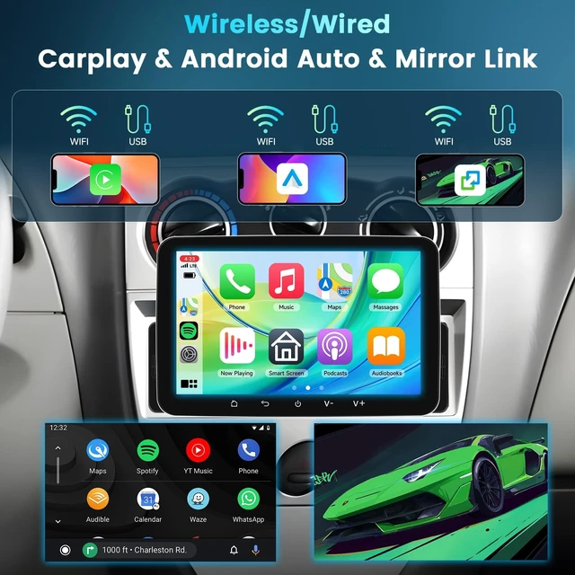 Alt view image 2 of 5 - Driauto 7 Inch 4G+64G Single Din Android Car Stereo with GPS Navigation