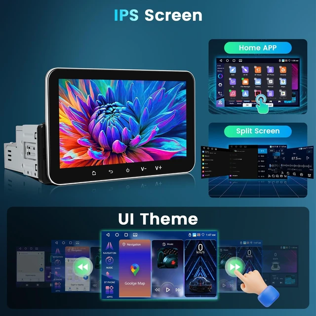 Alt view image 5 of 5 - Driauto 7 Inch 4G+64G Single Din Android Car Stereo with GPS Navigation