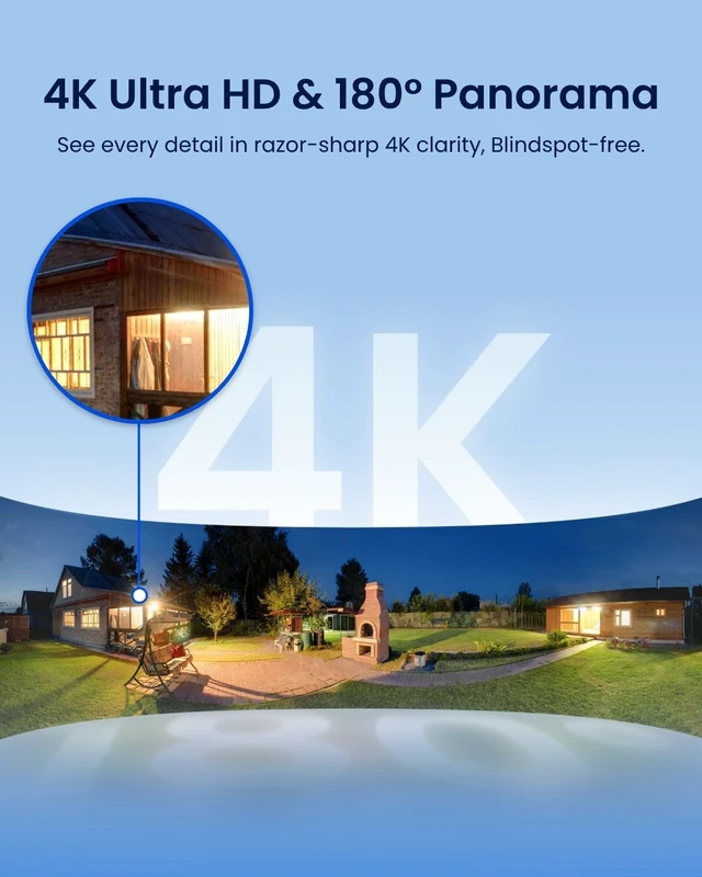 Alt view image 2 of 5 - REOLINK Elite Floodlight WiFi 4K 8MP 180 Panoramic Wired Floodlight Camera
