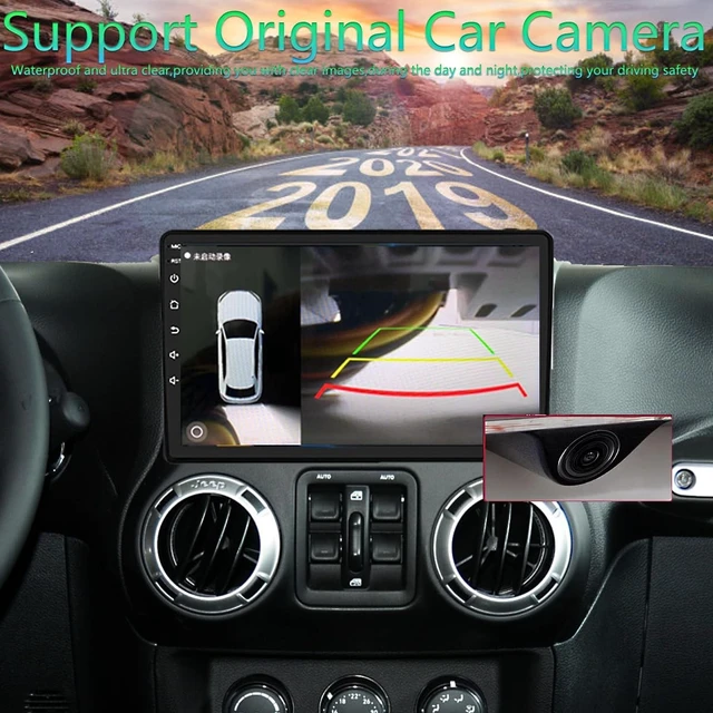 Alt view image 4 of 5 - Android 14,8GB+128GB,Car Stereo Radio for Jeep Wrangler JK Compass Grand Cherokee Dodge Ram 1500, 10 inch QLED Touchscreen Support Wireless CarPlay Android Auto GPS Bluetooth FM SWC