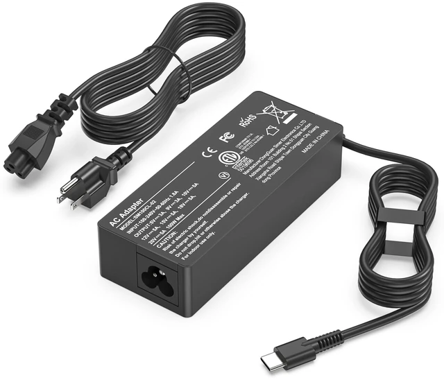 Main image of 100W USB C Laptop Charger Universal Compatible with Lenovo Thinkpad Yoga Chromebook, Mac Book, HP, Dell, Acer, Asus, Samsung, Google and All USB Type C Devices, Fast Adapter Power