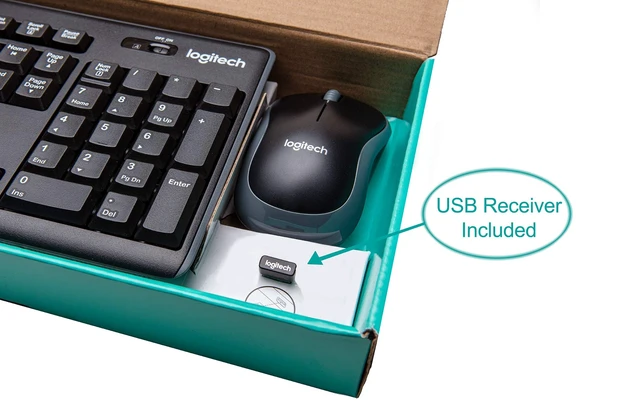 Alt view image 2 of 5 - Logitech 920-004536 MK270 Wireless Keyboard and Mouse Combo Keyboard and Mouse Included, 2.4GHz Dropout-Free Connection, Long Battery Life