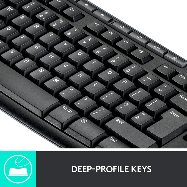 Alt view image 3 of 5 - Logitech 920-004536 MK270 Wireless Keyboard and Mouse Combo Keyboard and Mouse Included, 2.4GHz Dropout-Free Connection, Long Battery Life