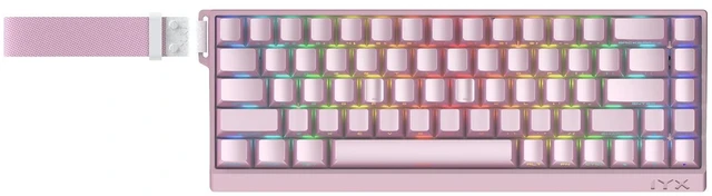 Main image of IROK MU68 Ultra Rapid Trigger Magnetic Switch Keyboard, Zero Dead Zone, Hot Swapped RGB Programmable, RT 0.01mm 8K, Low Latency Wired Gaming Keyboard for Win/Mac Gamer-Pink