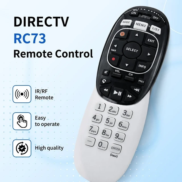 Alt view image 2 of 5 - RC73 Universal Remote Replacement for AT&T DirecTV.