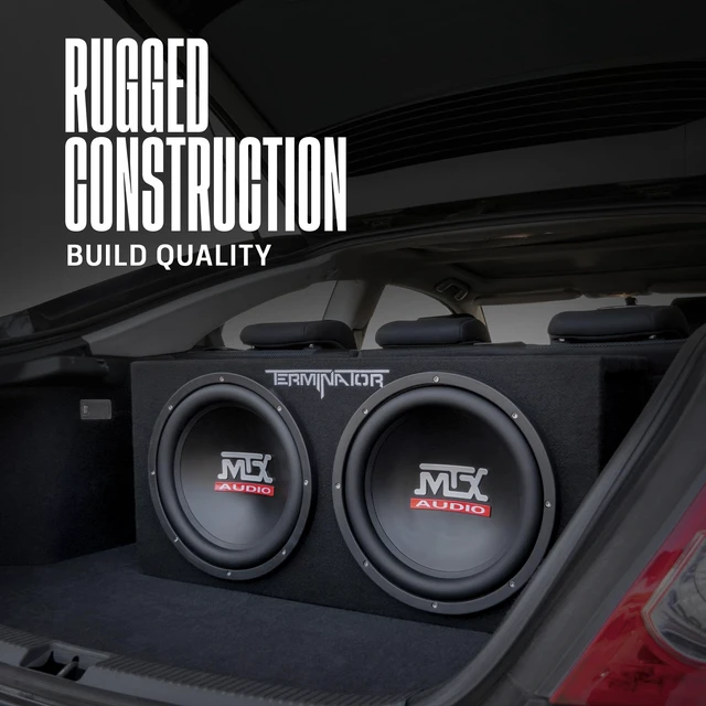 Alt view image 2 of 5 - MTX Audio TNE212DV Dual Vented Car Subwoofer Enclosure, Aviation Carpet