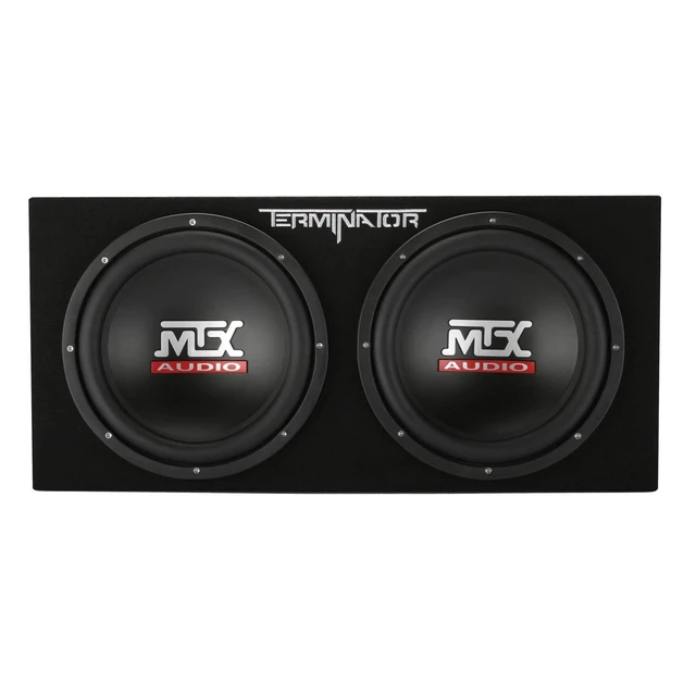 Alt view image 5 of 5 - MTX Audio TNE212DV Dual Vented Car Subwoofer Enclosure, Aviation Carpet