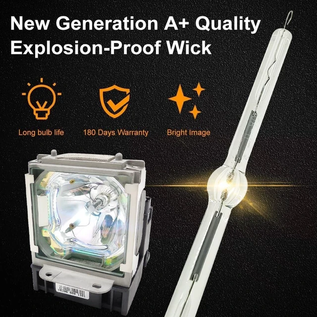 Alt view image 3 of 5 - CTLAMP A+ Quality VLT-XL6600LP / 915D116O11 Replacement Projector Lamp Bulb with Housing Compatible with Mitsubishi FL6500U FL6600U FL6700U FL7000U HD8000 WL6600U WL6700U XL6500U FL6900U FL7000