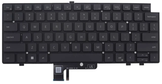Main image of New Replacement Keyboard for Dell Latitude 7440 7640 with Backlit US H3DHT 0H3DHT