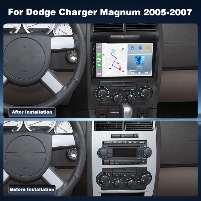 Alt view image 2 of 5 - 4+64G Android Car Radio for Dodge Charger, Dodge Magnum 2005 2006 2007