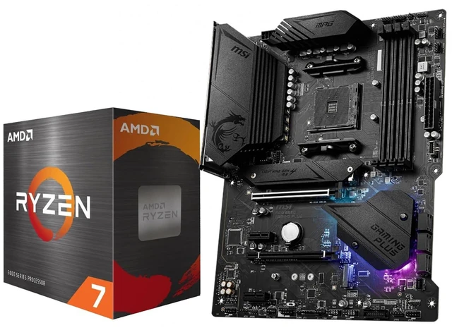 Main image of Micro Center AMD 5800XT Processor with MSI MPG B550 Gaming Plus Motherboard