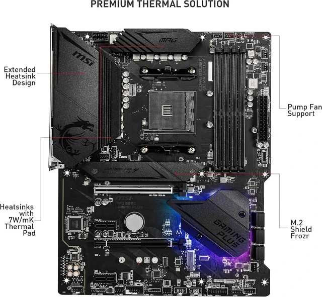 Alt view image 4 of 5 - Micro Center AMD 5800XT Processor with MSI MPG B550 Gaming Plus Motherboard