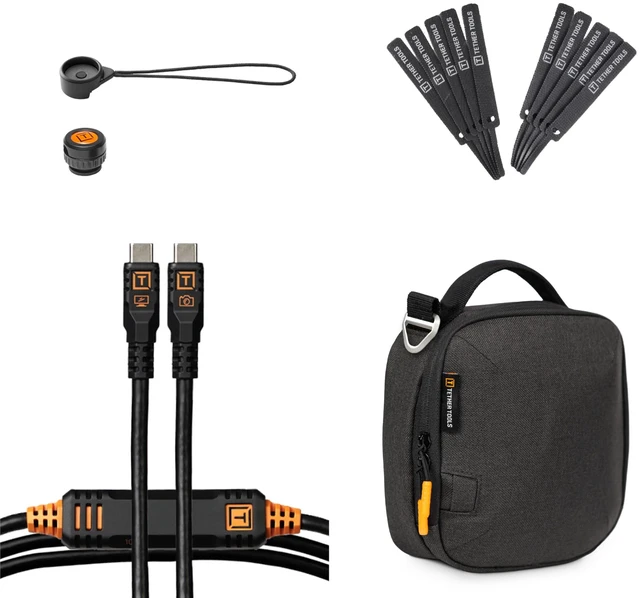 Main image of Tether Tools Starter Tethering Kit w/15' USB-C Cable, TetherGuard Bag