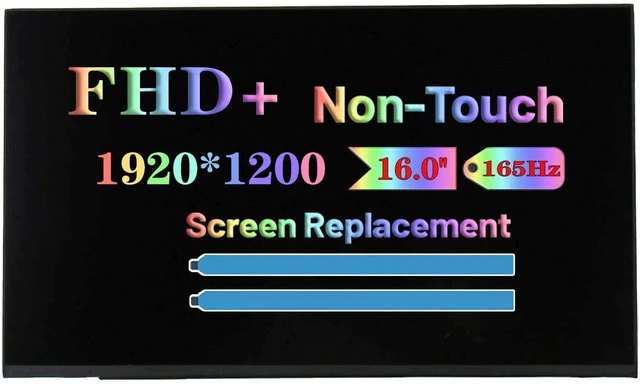 Main image of Screen Replacement for Asus Rog Zephyrus M16 GU603 GU603H GU603HE GU603HM GU603V GU603VI GU603VU GU603VV GU603Z GU603ZU GU603ZV GU603ZM LCD LED Display Panel (16.0" Non-Touch 19201200 40 pins 165Hz