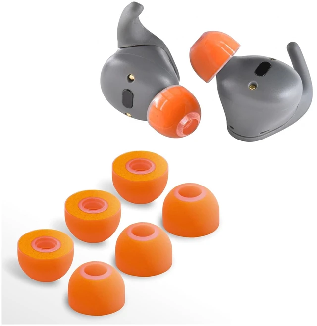 Main image of Zotech Hybrid Eartips for Earbuds, Memory Foam & Silicone, 3 Pairs
