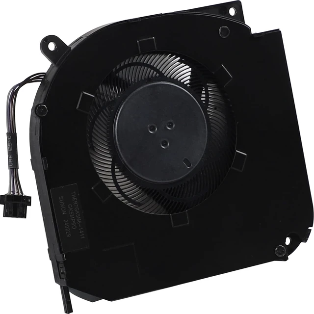 Alt view image 5 of 5 - CPU Cooling Fan Replacement for TongFang THER7GK5M6-1411 GK5MP6O GK5MP60 Maingear Vector Pro MG-VCP17 EG75070S1-1C100-S9A DC 5V Thickness: 8mm