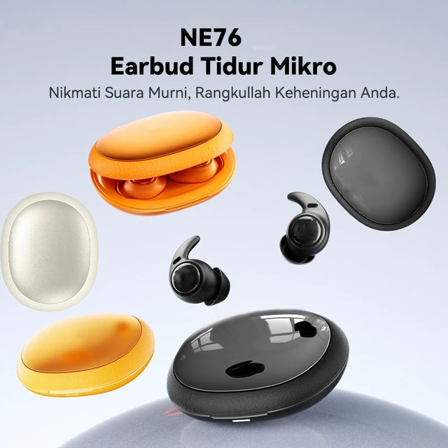 Alt view image 5 of 5 - NE76 Sleep Earbuds Bluetooth 6.0 in Ear, AI Translation Headphones Real Time 164 Language, Mini Sleep Headphones Small Design for Side Sleepers for Travel Education Business Meeting (Purple)