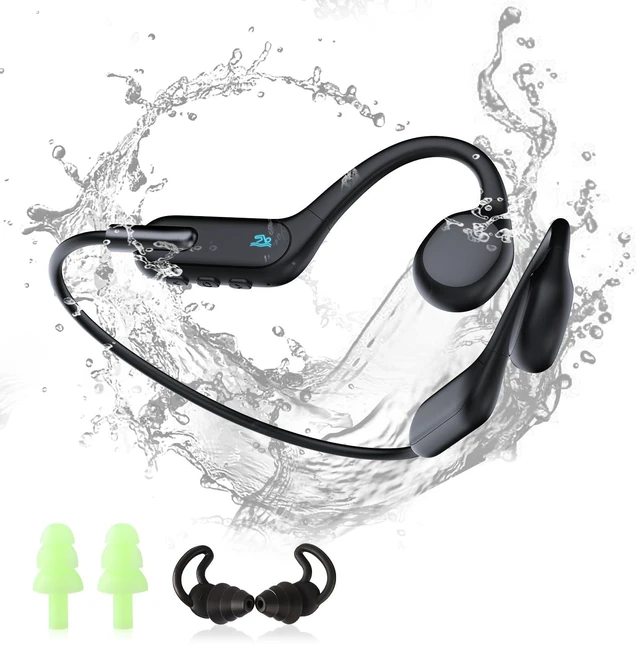 Main image of HIFI WALKER Bone Conduction Headphones for Pool and Outdoor Sports, Open-Ear Waterproof Headphones with Built-in MP3 and Bluetooth