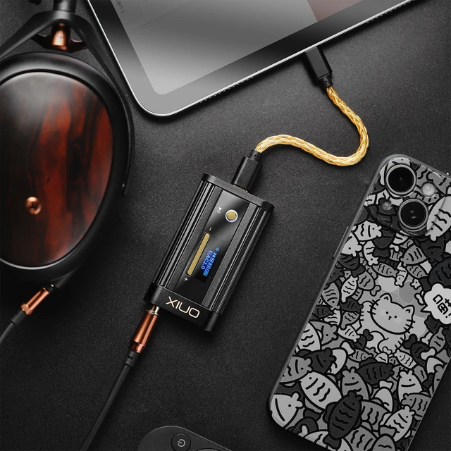 Alt view image 3 of 5 - SHANLING Onix Beta XI2 Protable Headphone Amplifier with Dedicated Tube Outpu,USB Dongle DAC AMP,Dual CD43198 DAC,Dual JAN6418 Tubes,Support 768kHz/32bit,DSD512,3.5mm+4.4mm,550mW@32