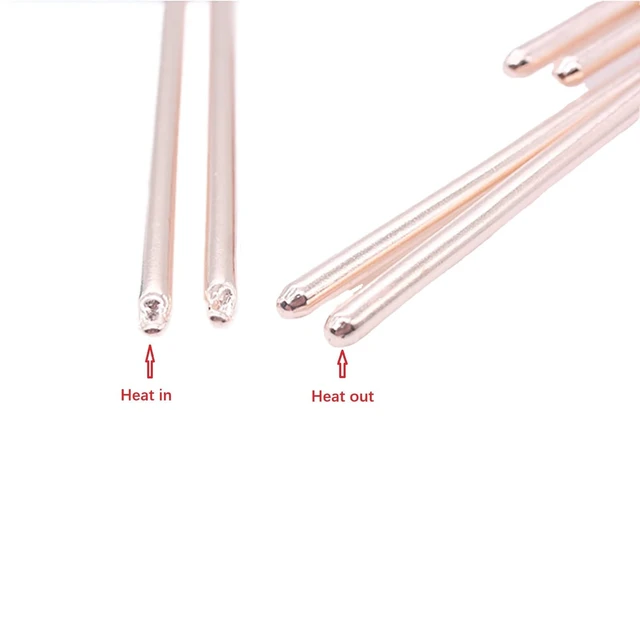 Alt view image 2 of 5 - GPU CPU Backplate Copper Heatsink Round Pipe 1Pcs 8mm x 180mm, Cooling Laptop PC Vram Ram as Thin Fanless Passive Thermal Heat Sink Tube from Bopaodao