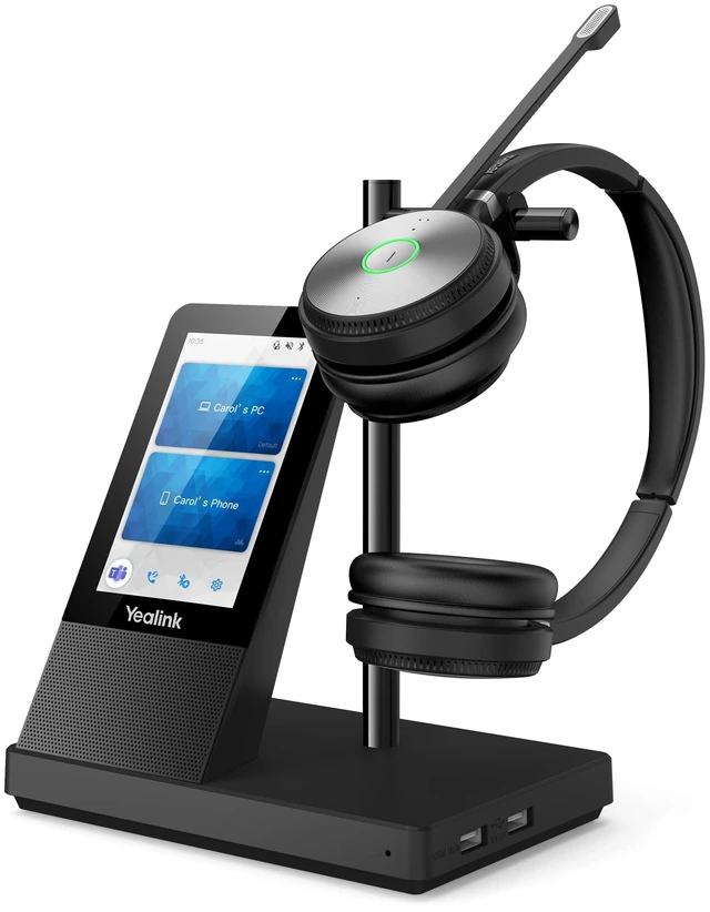 Main image of Yealink WH66 Duo UC Wireless Noise Canceling Headset - Headset Works with USB Enabled Computers and Softphones and Also Connects to Desk Phones and Cell Phones with Built in Bluetooth