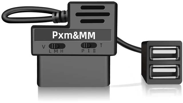 Main image of for Garmin Dash Cam Constant Power Cable,OBD-II Adapter Cable with Two USB Ports for Car Charging,24/7 Power Supply Mode,Collision Detection Mode,Adjustable Battery Drain Shut-Off,Output 5V/3A