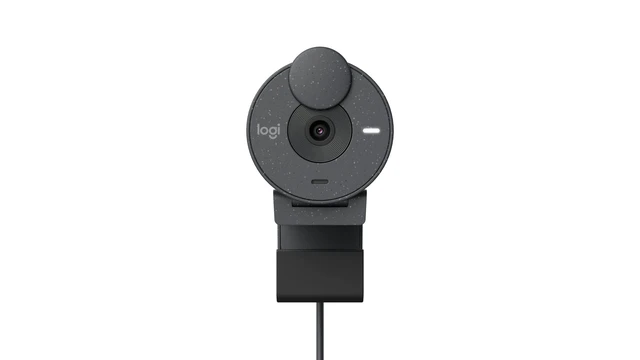 Alt view image 2 of 4 - Logitech Brio 300 HD Webcam with Privacy Shutter, Noise Reduction Mic, USB-C, Certified for Zoom, Microsoft Teams, Google Meet, Automatic Light Correction - Graphite