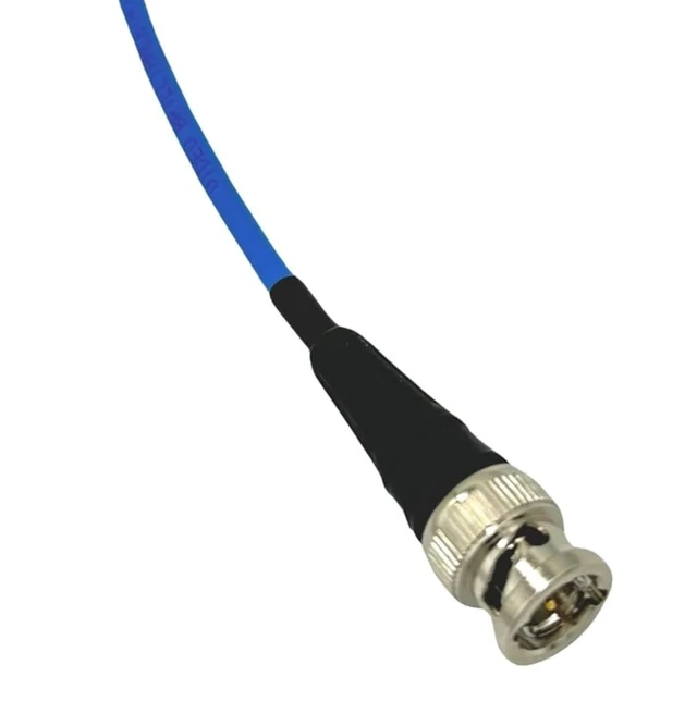 Alt view image 2 of 5 - Cable Evolution 12G-SDI BNC to BNC Broadcast Video Cable, 4855R Mini RG59, 2 FT, Blue