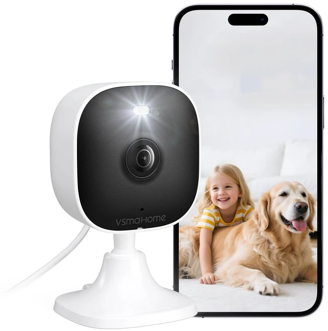 Main image of 4MP Cameras for Home Security, Outdoor Security Camera, 2.4g/5g Outdoor Cameras for Home Security Indoor,House Cameras with Audio and Video, Plug and Play, Support 128G Card Storage(Not Included)