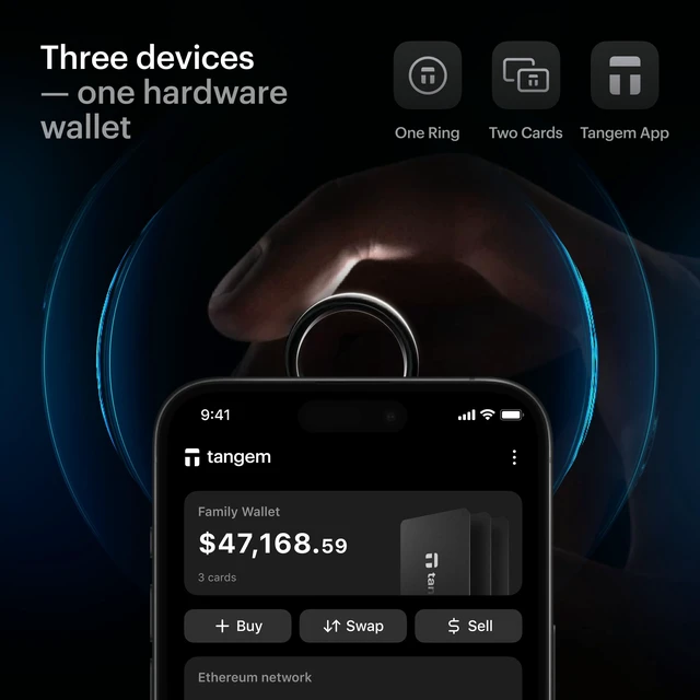 Alt view image 2 of 5 - Tangem Ring The Worlds First Wearable Wallet ^^ Secure, Stylish, Always with You