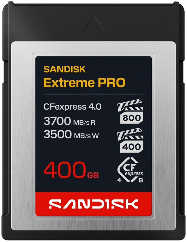 Main image of SANDISK 400GB Extreme PRO CFexpress 4.0 Type B, Up to 3700 MB/s Read Speeds