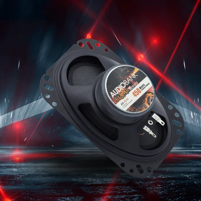 Alt view image 3 of 5 - Audiobank AB462S 4 x 6 Inch 2-Way Car Audio Coaxial Speakers, 450W Max Power, Full-Range Stereo Replacement Pair, 2 Speakers