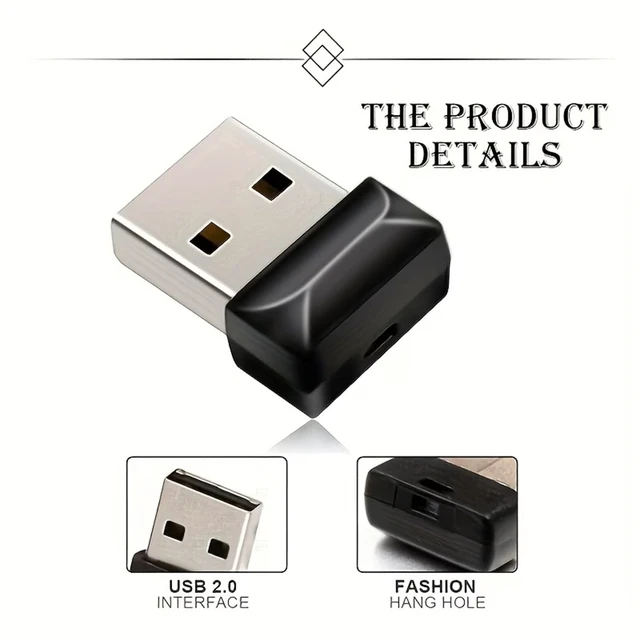 Alt view image 3 of 5 - 5 Pack SUNKANGKIE Ultra-Slim 8GB USB Stick Black, Tough Shell, Nylon Lanyard, Mini USB 2.0 USB Flash Drive for Files/Photos, Works Laptop/TV/Car(5 Pack,8GB)
