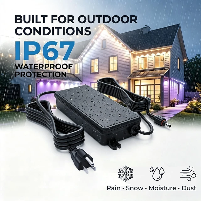 Alt view image 4 of 5 - 36V 2A Power Adapter for Govee Permanent Outdoor Lights 2