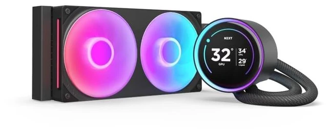 Main image of NZXT Kraken Elite 240 RGB - 240mm AIO CPU Cooler, LCD - Black
