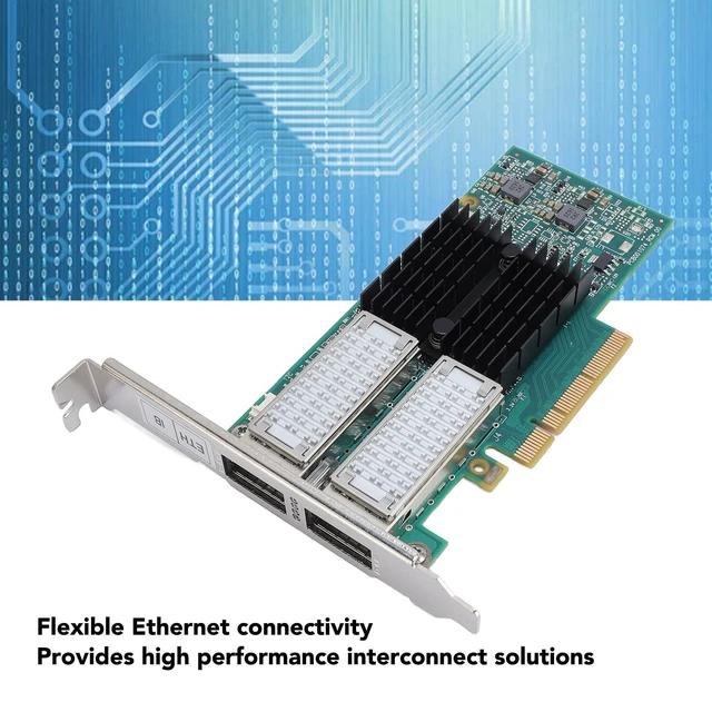 Alt view image 3 of 5 - 40Gb PCIe Network Adapter, Dual QSFP Ports, PCIe 3.0 X8
