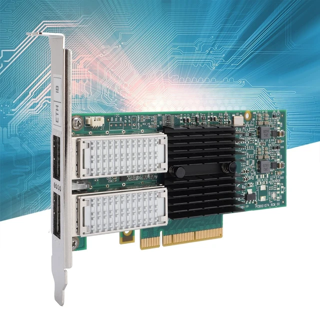 Alt view image 4 of 5 - 40Gb PCIe Network Adapter, Dual QSFP Ports, PCIe 3.0 X8