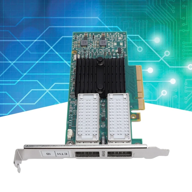 Alt view image 5 of 5 - 40Gb PCIe Network Adapter, Dual QSFP Ports, PCIe 3.0 X8