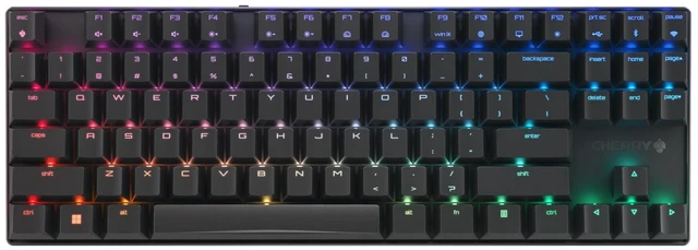 Main image of Cherry MX 8.2 TKL Wireless, Tenkeyless Mechanical Gaming Keyboard, Bluetooth, 2.4 GHz & Wired Mode, Multi-Device, Rechargeable, MX2A Brown Switches, Black