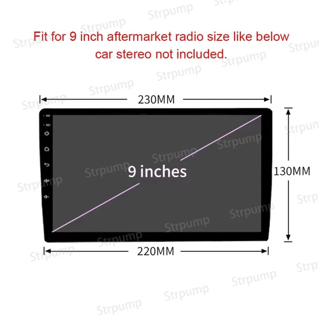 Alt view image 3 of 3 - 9'' for 1998-2000 Honda Civic RHD Car Radio Stereo Audio Frame Fascia Bezel Trim Kit