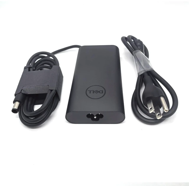 Alt view image 3 of 5 - Dell 180W Barrel 7.4mm GAN Laptop Charger Round tip 19.5V 9.23A 010KFT 0TXR1N 0D6JHG, Black