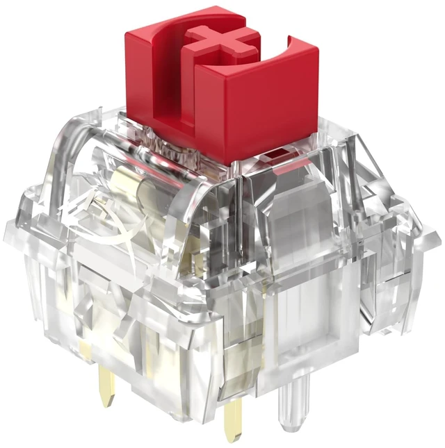 Main image of HyperX Linear Switches PC, 5-pin, Pre-lubed, Half-wall stem, 1.8mm Travel Actuation