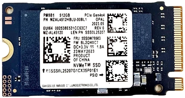 Main image of Samsung PM9B1 512GB NVMe SSD, M.2 2242 PCIe Gen4x4, 3D TLC NAND (OEM New)