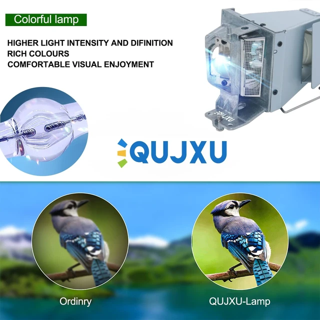 Alt view image 2 of 5 - QUJXU BL-FP190E/SP.8VH01GC01 Projector Lamp Bulb for Optoma HD141X HD26 GT1080 GT1080darbee HD29darbee W316 DH1009 H182X S316 X316 Projector lamp Bulb