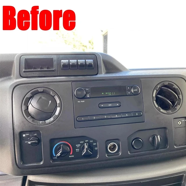 Alt view image 2 of 5 - PHEZEN 10 inch Touchscreen Car Stereo Fit for Ford E250 E350 2009-2014, Android 13 Double Din Car Radio with Carplay & Android Auto in-Dash Navigation BT Mirror Link WiFi Backup Camera 2+64G