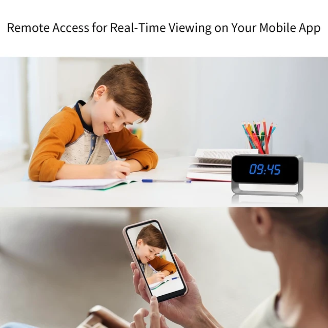 Alt view image 4 of 5 - DuboCam Hidden Camera Clock Mini Wireless Nanny Cam